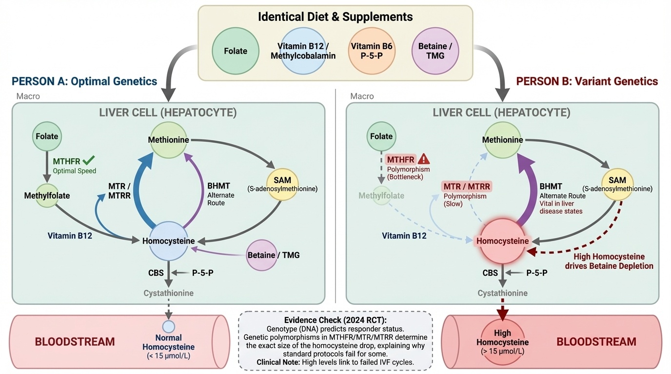Your Homocysteine Level Is a Personal Report Card on Your Methylation Genetics — Here's How to Read It