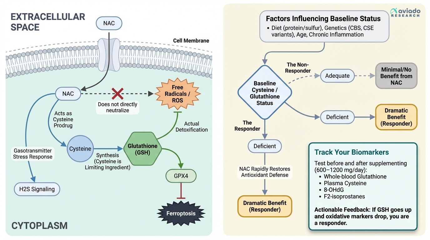 NAC's Mechanism Is Not What You Think: Why 'Antioxidant' Is the Wrong Label