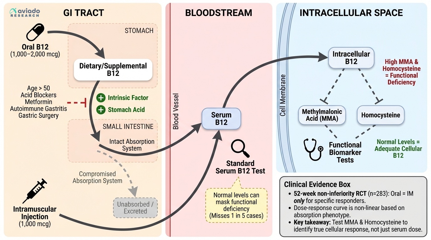 Your B12 Supplement May Be Doing Nothing — Unless You Know Your Absorption Type