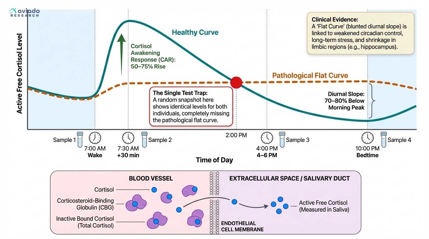 Your Cortisol Rhythm Is a Fingerprint — And Most People Are Reading It Wrong