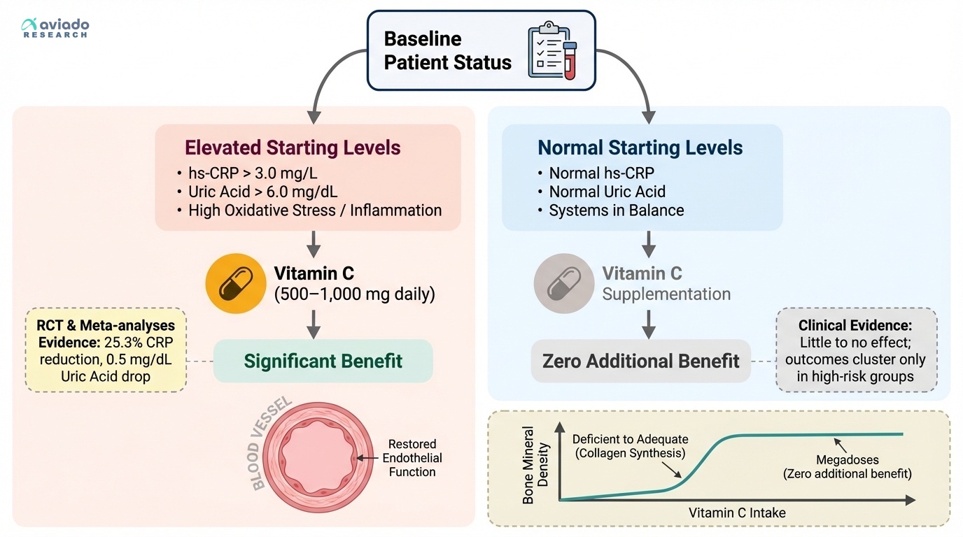 Your Vitamin C Response Is Determined by Your Baseline: The Biomarker You Need to Check First